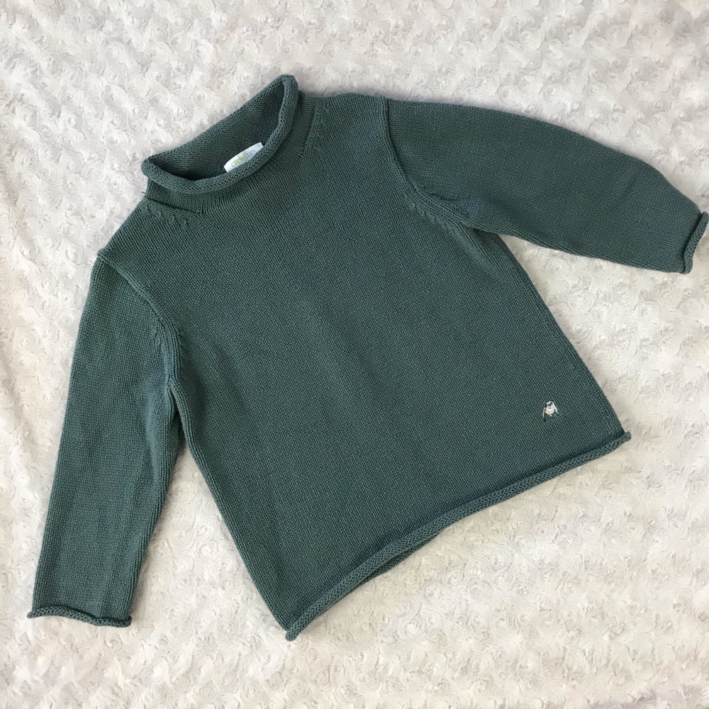 Crewcuts Sweater Size 3 Olive Green Shade - Picture 4 of 5